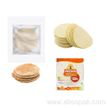 Automatic tortilla pillow bag flowpack packing machine